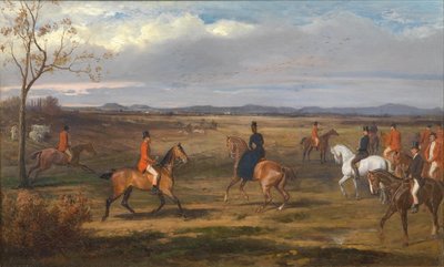 الإمبراطور فرانز جوزيف الأول والإمبراطورة إليزابيث مع حفلة الصيد - الصيد في المجر بواسطة فيلهلم ريختر